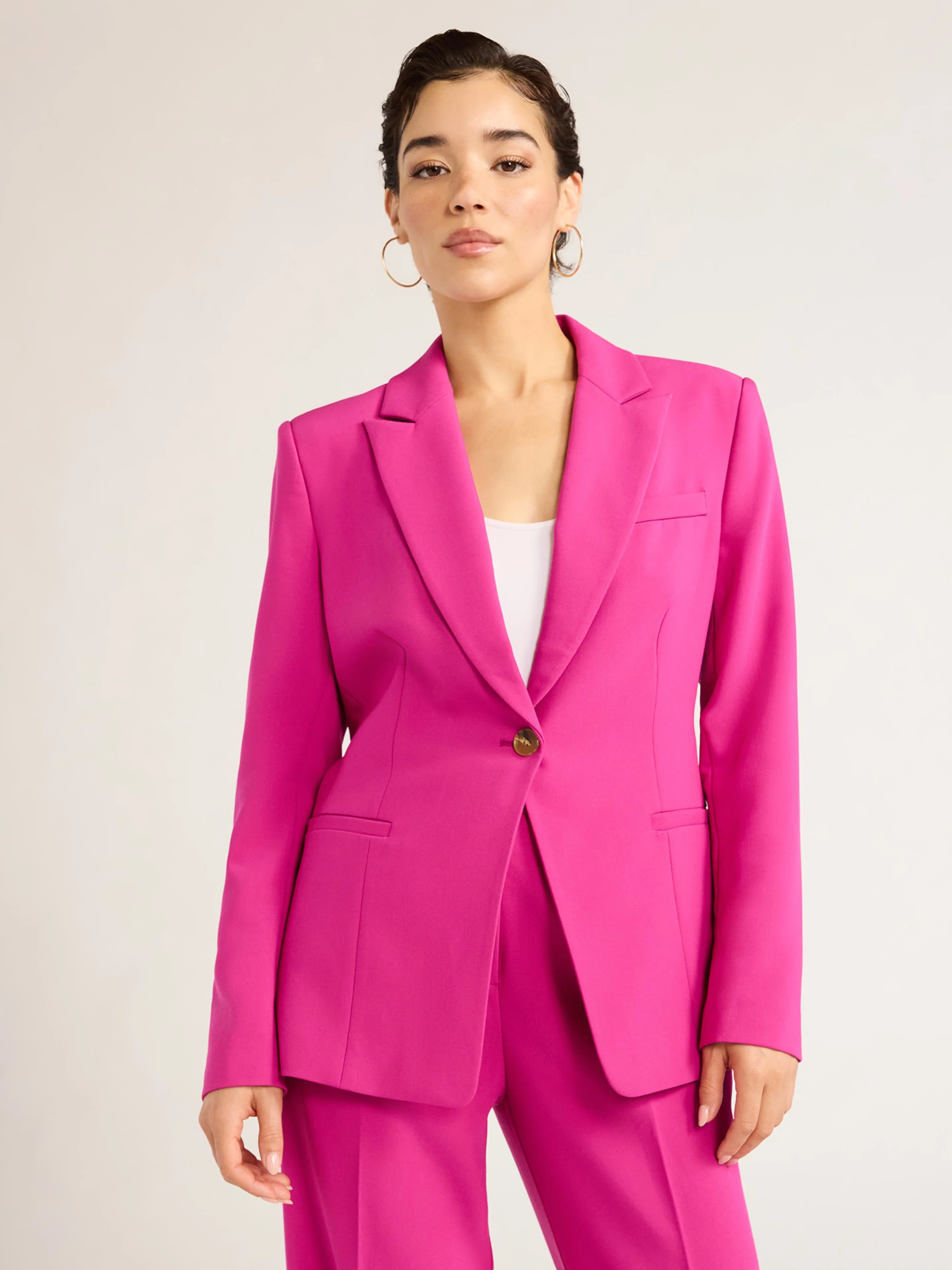 Sofia Jeans Women's Twill Single Breasted Blazer, Sizes XS-XXL | Walmart (US)