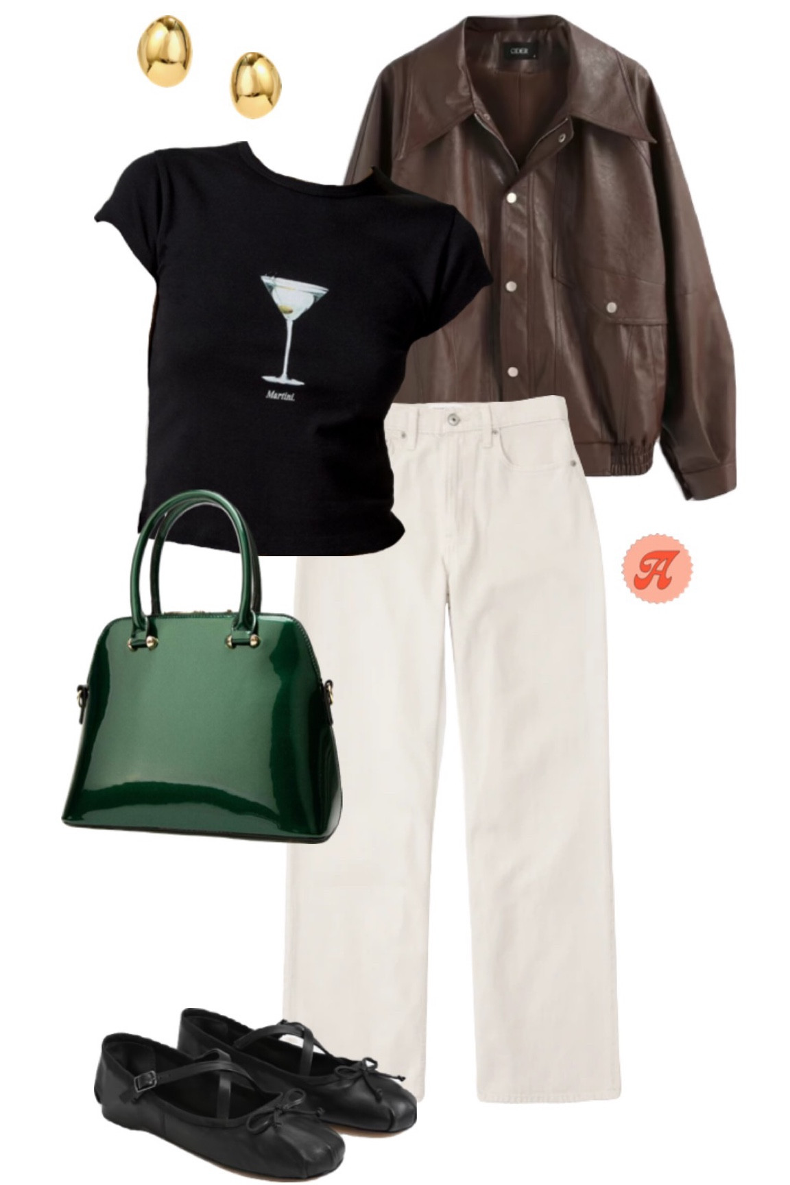 fun fall outfit with a pop of color! ❤️‍🔥

tags: amazon, abercrombie, urban outfitters, green, purse, leather jacket, fall outfit inspo, concert, casual, going out 

#LTKfindsunder100 #LTKstyletip
