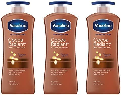 Vaseline Intensive Care Body Lotion for Dry Skin Cocoa Radiant with 100% Pure Cocoa and Shea Butters | Amazon (US)