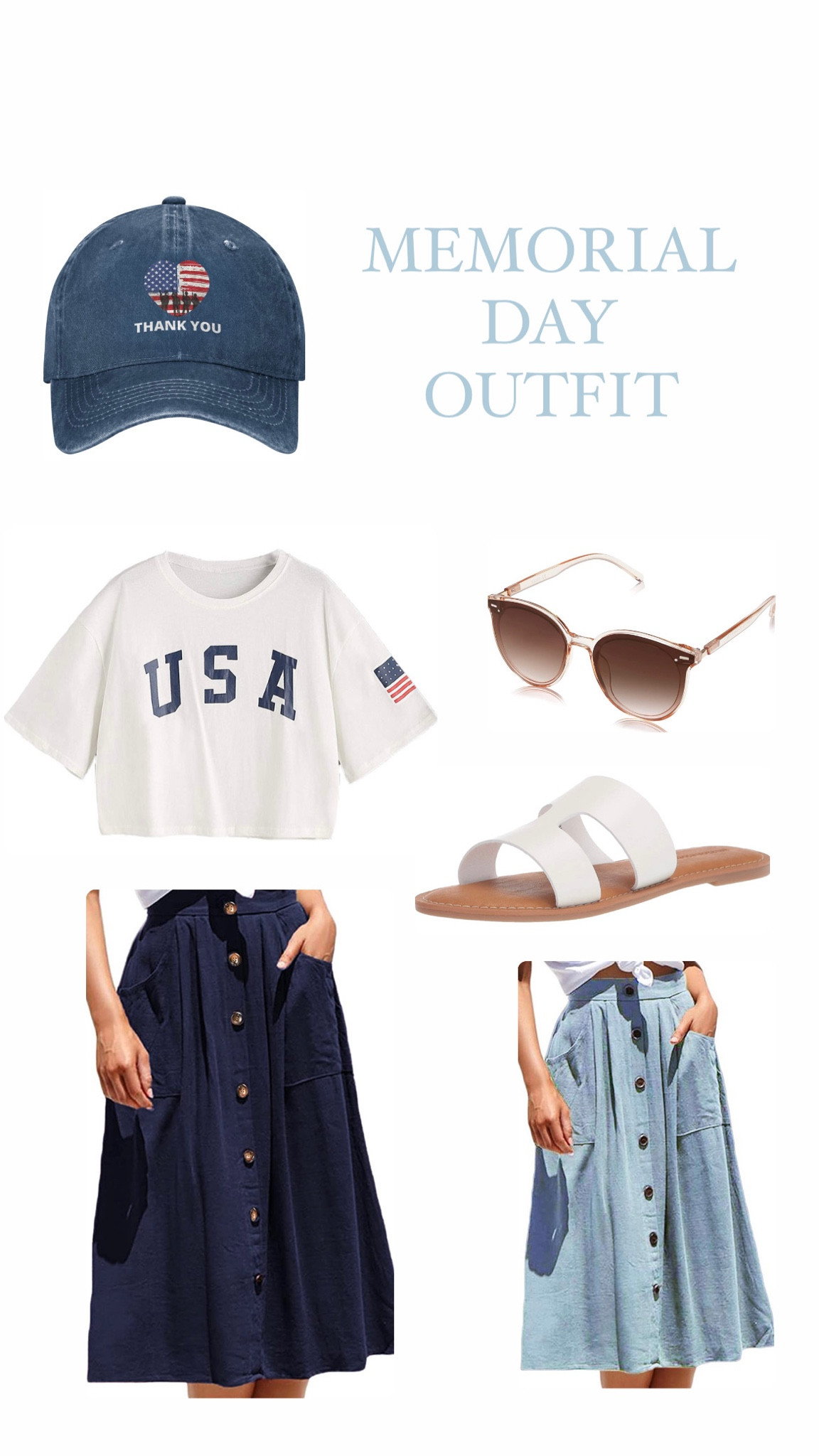 Memorial Day Outfit 💙🤍❤️

#LTKFind #LTKstyletip #LTKunder50