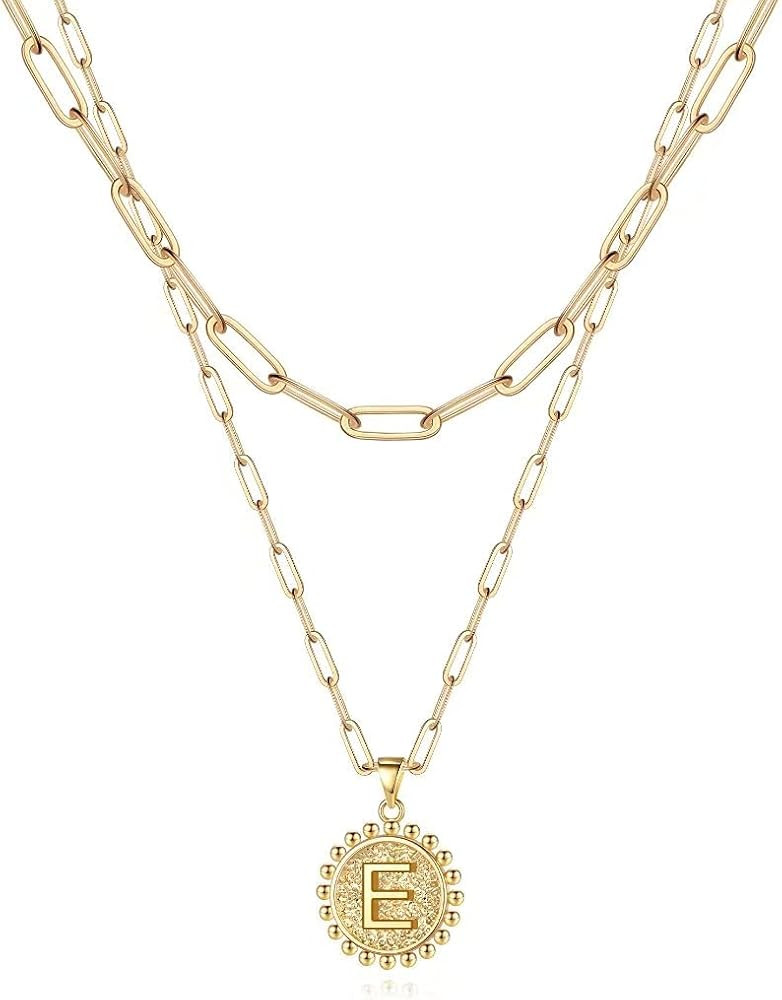 Layered Choker Necklaces for Women, 14K Gold Plated Dainty Layering Paperclip Chain Necklace Simp... | Amazon (US)