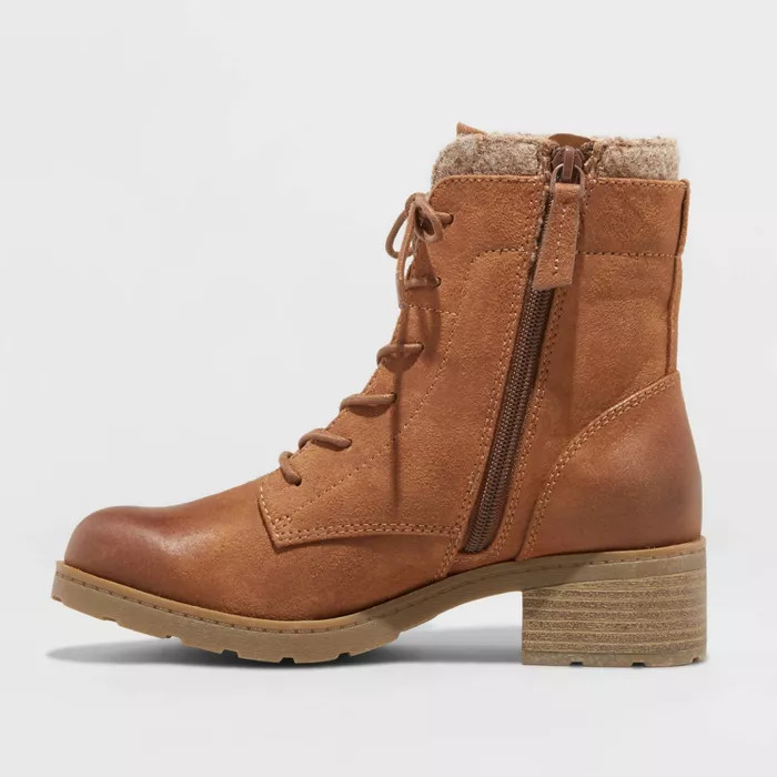 Women's Dez Microsuede Lace-Up Boots - Universal Thread™ | Target