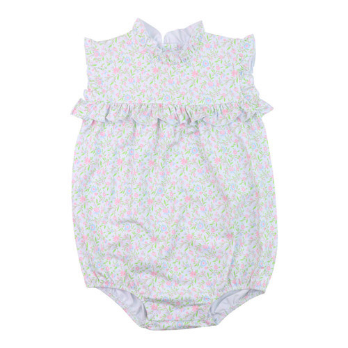 Pink And Blue Floral Knit Bubble | Cecil and Lou