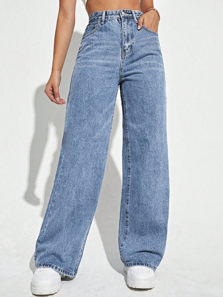 High Waist Wide Leg Jeans | SHEIN