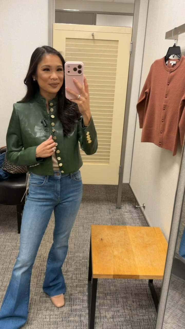 A fun leather jacket that’s petite friendly! Love the fit of this one. Definitely fun splurge but it fit so well I had to share. Wearing size XS.

#LTKootd #LTKSeasonal #LTKSaleAlert