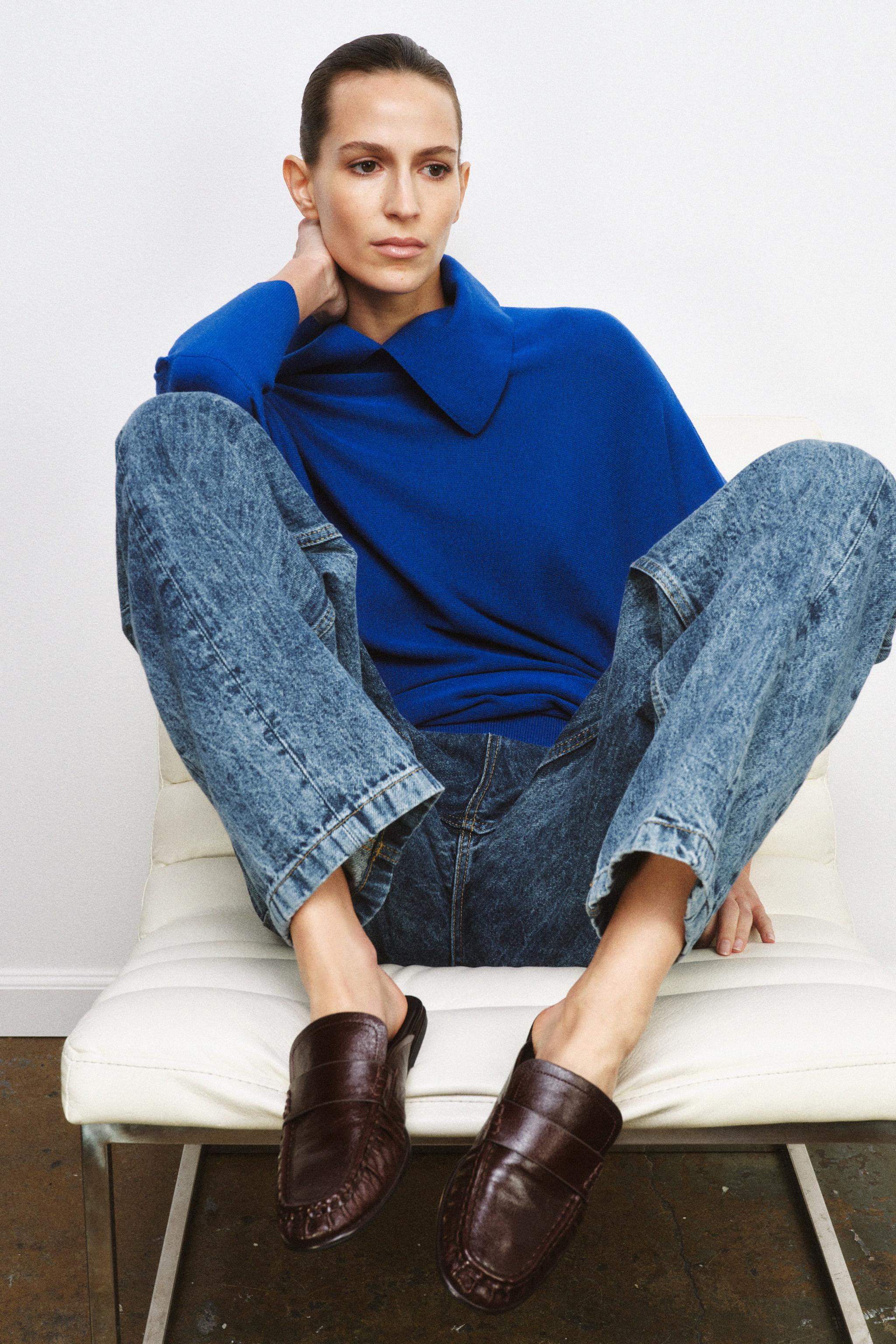 LEATHER MULE LOAFERS | Zara US