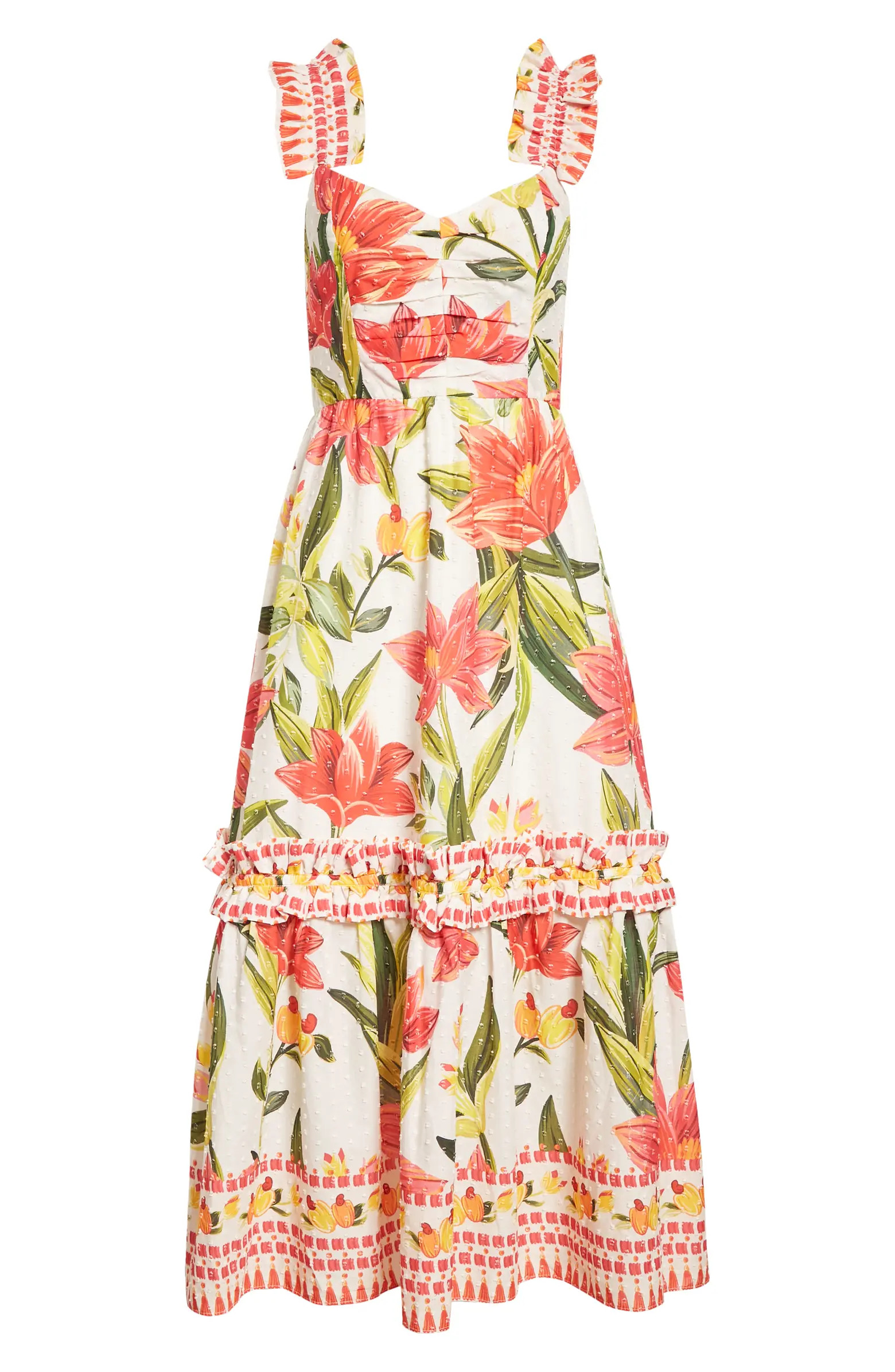 Cashew Garden Midi Dress | Nordstrom