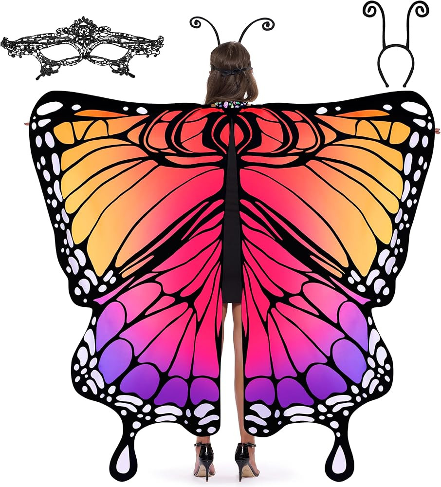 Spooktacular Creations Halloween Butterfly Wings Costume for Women, Butterfly Wings Adult, Womens... | Amazon (US)