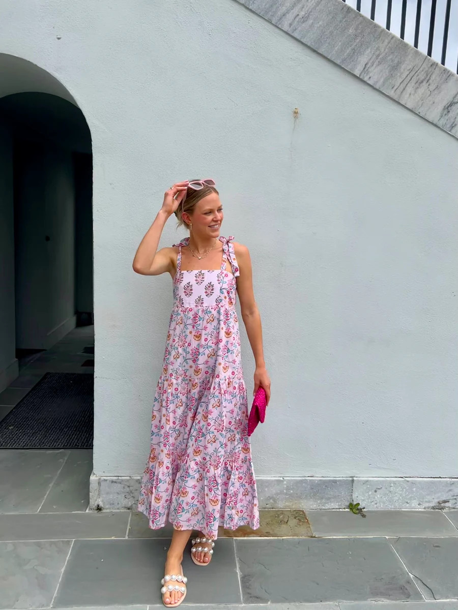 Allyson Maxi Dress Playful Pink | Madison Mathews