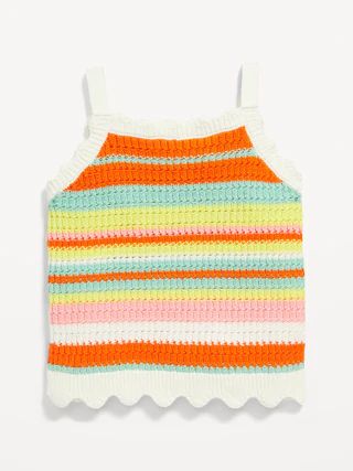 Fitted Cropped Sweater Tank Top for Girls | Old Navy (US)