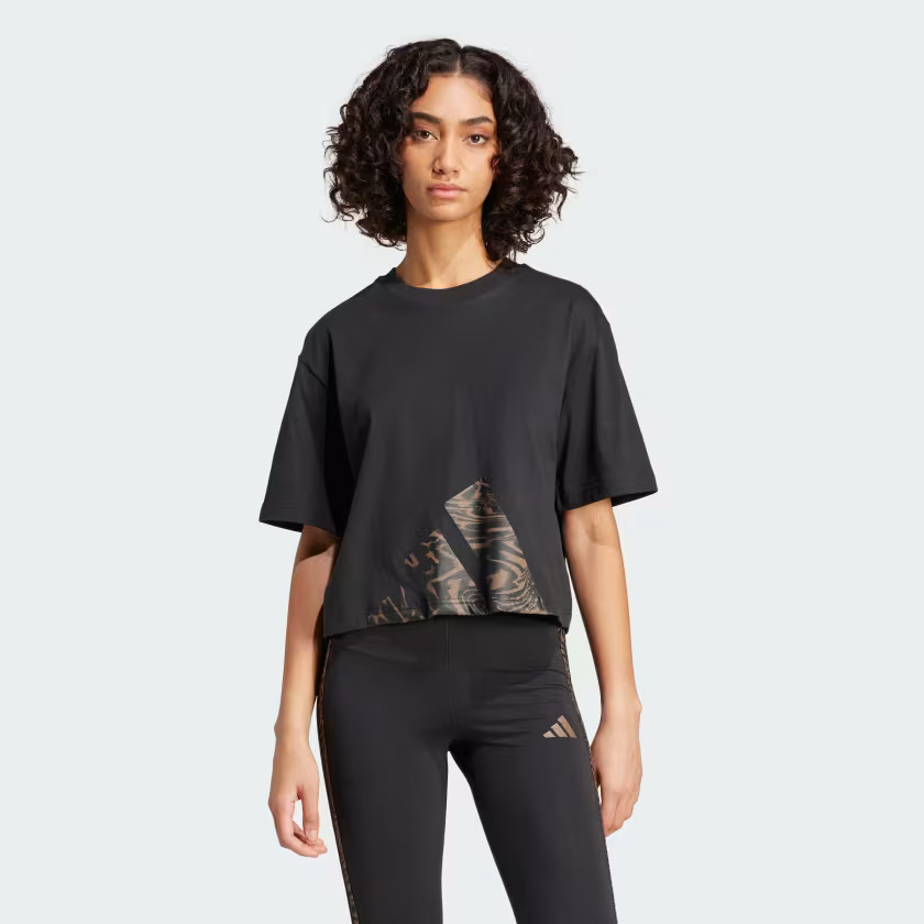 Essentials Seasonals Animal Big Logo Boyfriend Tee | adidas (US)