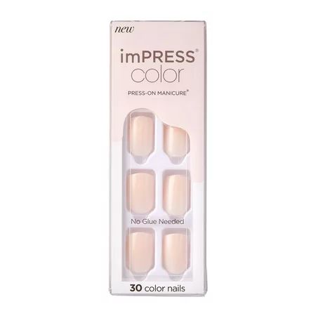 KISS imPRESS Color Press-on Manicure Point Pink Short | Walmart (US)
