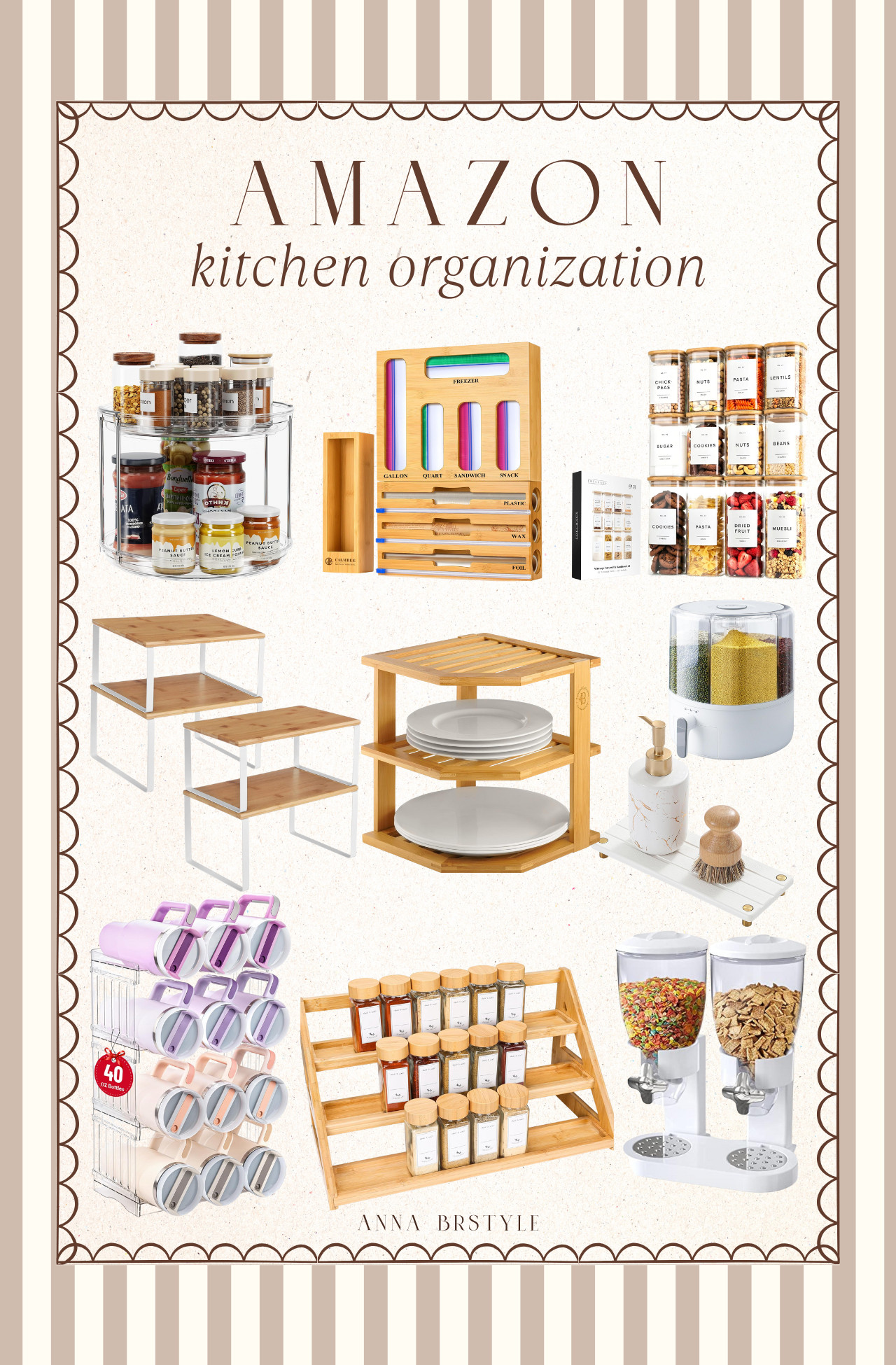 Amazon kitchen organization, Amazon storage, Amazon organizers, how to organize kitchen cabinets and drawers, annabrstyle. 

 #LTKHome #LTKFindsUnder50 #LTKFindsUnder100