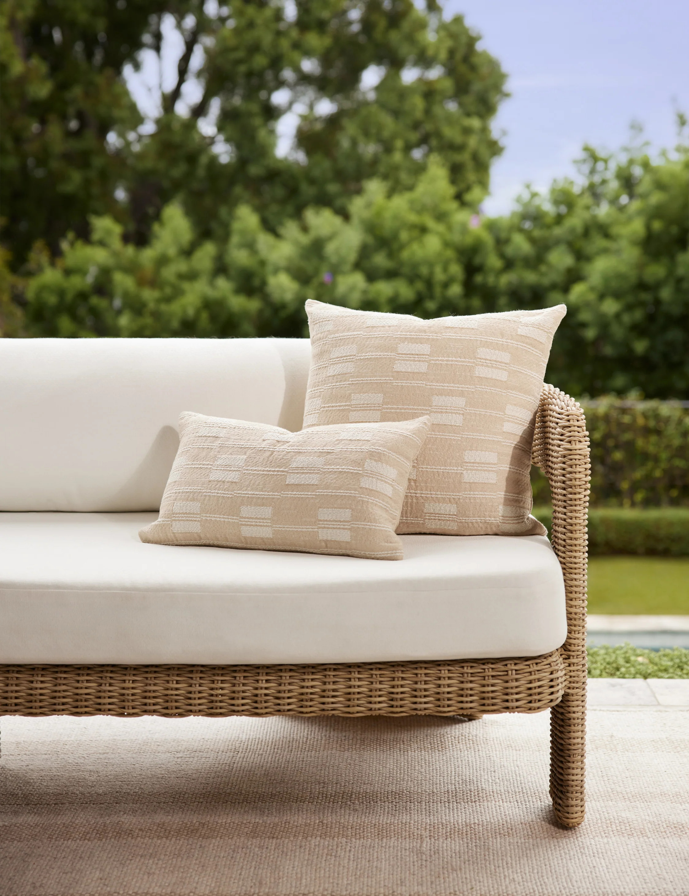 Leighton Indoor / Outdoor Pillow | Lulu and Georgia 