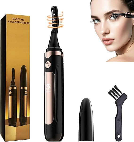 2026 Heated Eyelash Curler-USB Rechargeable Electric Eyelash Curler- Eyelash Curlers Heated 4 Tem... | Amazon (US)