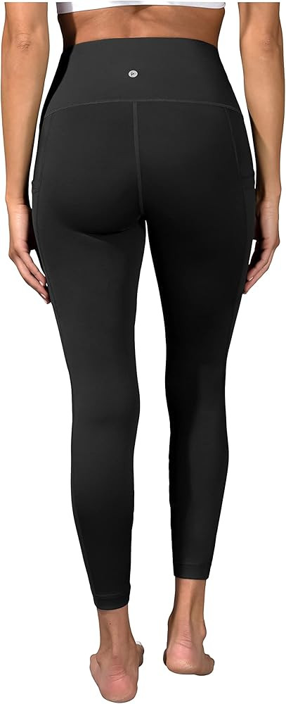 90 Degree By Reflex Squat Proof Elastic Free Super High Waisted Tummy Control Ankle Leggings with... | Amazon (US)
