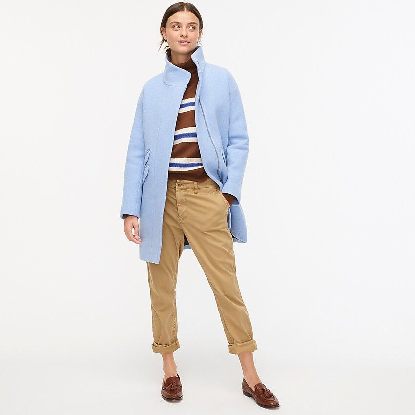 Cocoon coat in Italian stadium-cloth wool | J. Crew US