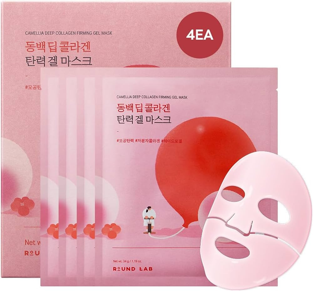 ROUND LAB Camellia Collagen Mask, 30min Hydrogel Mask, Quick Hydration, Firming&Pore Minimizing, ... | Amazon (US)
