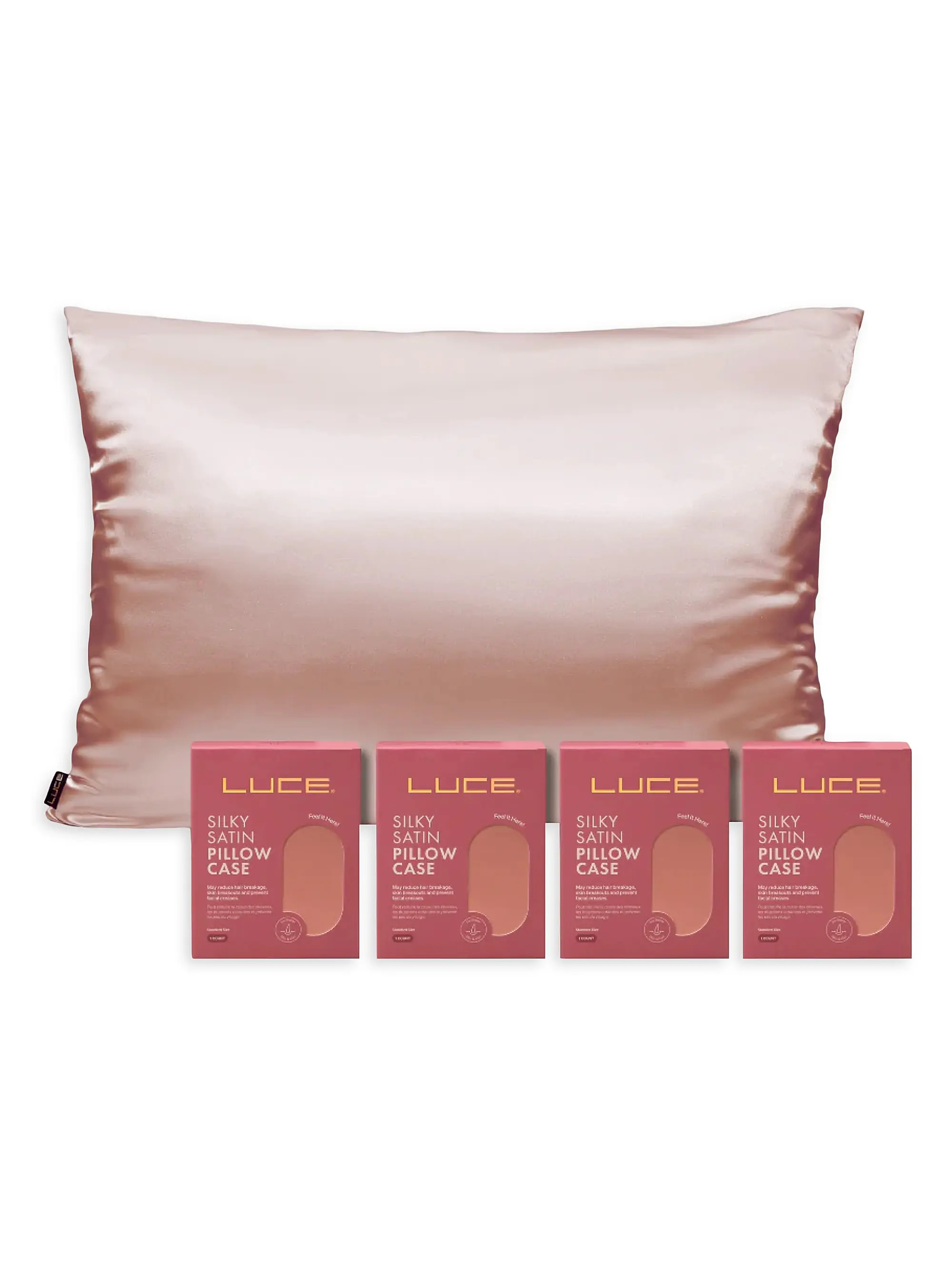 Luce Silky Satin Pillowcase Bundle 4 Piece | Saks Fifth Avenue | Saks Fifth Avenue