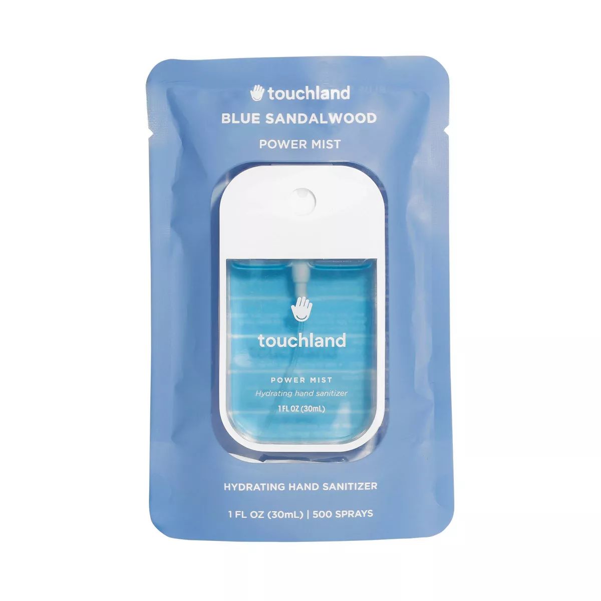 Touchland Power Mist Hydrating Hand Sanitizer - Blue Sandalwood - 1 fl oz/500 sprays - Trial Size | Target