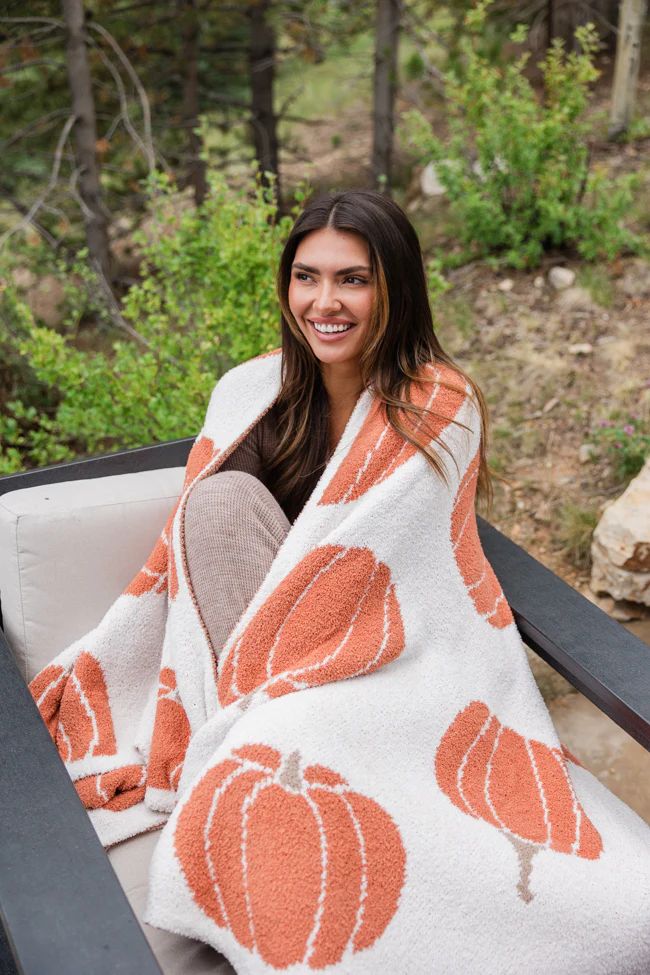 Make Me Believe Fall Pumpkins Blanket | Pink Lily