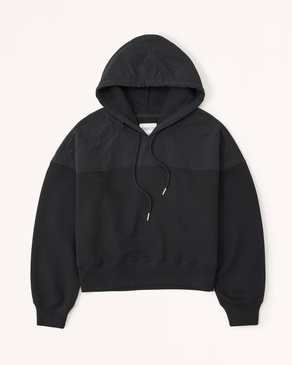 Nylon Mix Sunday Hoodie | Abercrombie & Fitch (US)