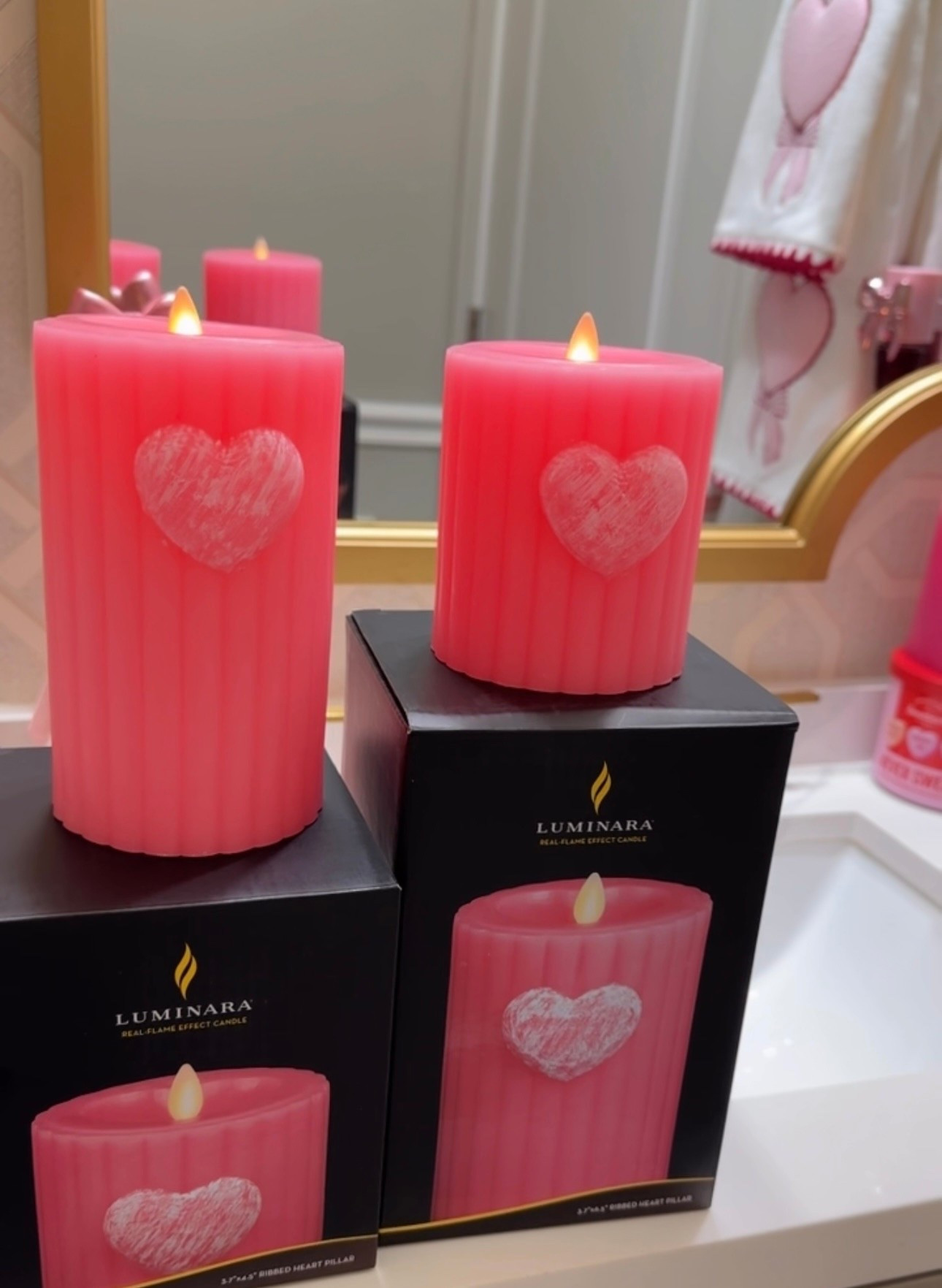 Luminara Battery Operated Valentine’s Sweet Pink Pillar Candles. 

#LTKFindsUnder100 #LTKHome #LTKSeasonal