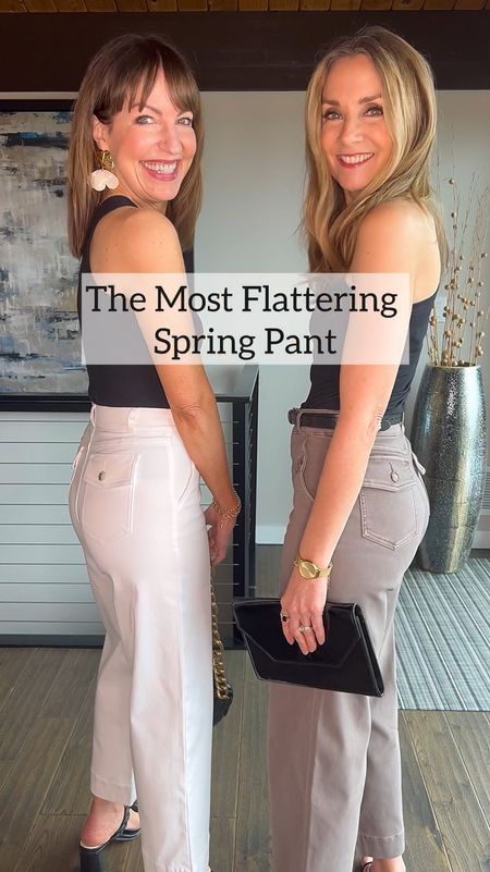 Comment LINKS to shop! // The hype is REAL—the bestselling @spanx Stretch Twill Crop Pant blew our minds—the 4-way stretch, the buttery soft, smoothing fabric, and the hidden shaping technology literally create THE most flattering fit ever!👏🏼🏆

Available in different lengths & colors, we love how they can be worn casually with sneakers or dressed up with heels! The perfect all-around pant that we’ll be reaching for all spring & summer!🌸😎 

Style an easy date night look with the One Shoulder bodysuit!✨ And the Air Essentials Crew is a must-have layer that comes in tons of colors! Use our code LSWXSPANX for 10% off + free shipping!🛍️
HOW TO SHOP:
1️⃣Comment LINKS & we’ll send outfit links to your DM
2️⃣Click link in bio to shop our looks on the @shop.ltk app 
3️⃣Watch our stories for links
4️⃣Story links saved in April Highlights button

Spring outfit, work outfit, white pants, travel outfit, date night outfit, clog sandal,

#LTKover40 #LTKworkwear #LTKsalealert