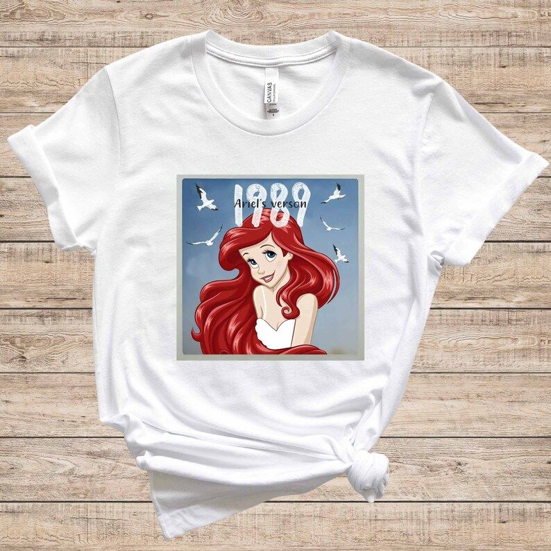 The Princess Tour Shirt - Cute Ariel Version Shirt - 1989 Ariel Version Shirt - Retro Walt Disney... | Etsy (US)