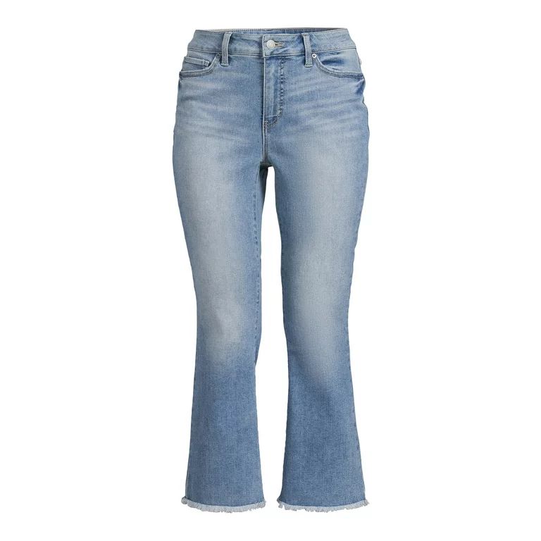 Time and Tru Women's Kick Boot Crop Jeans | Walmart (US)