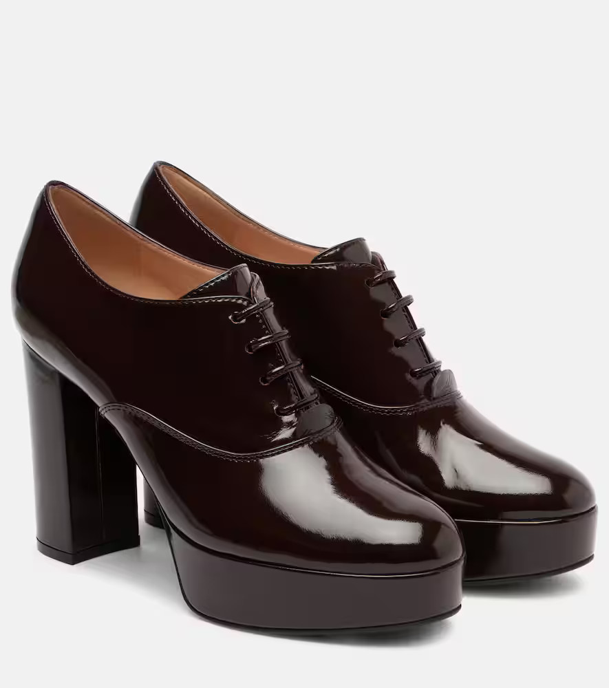 Gianvito Rossi 70 lace-up leather platform pumps | Mytheresa (US/CA)