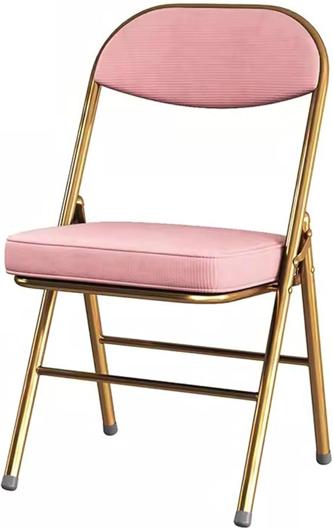Velvet Fabric Modern Folding Chair Padded Seat Dining Room d Metal e,Study for Adult Stackable In... | Amazon (CA)