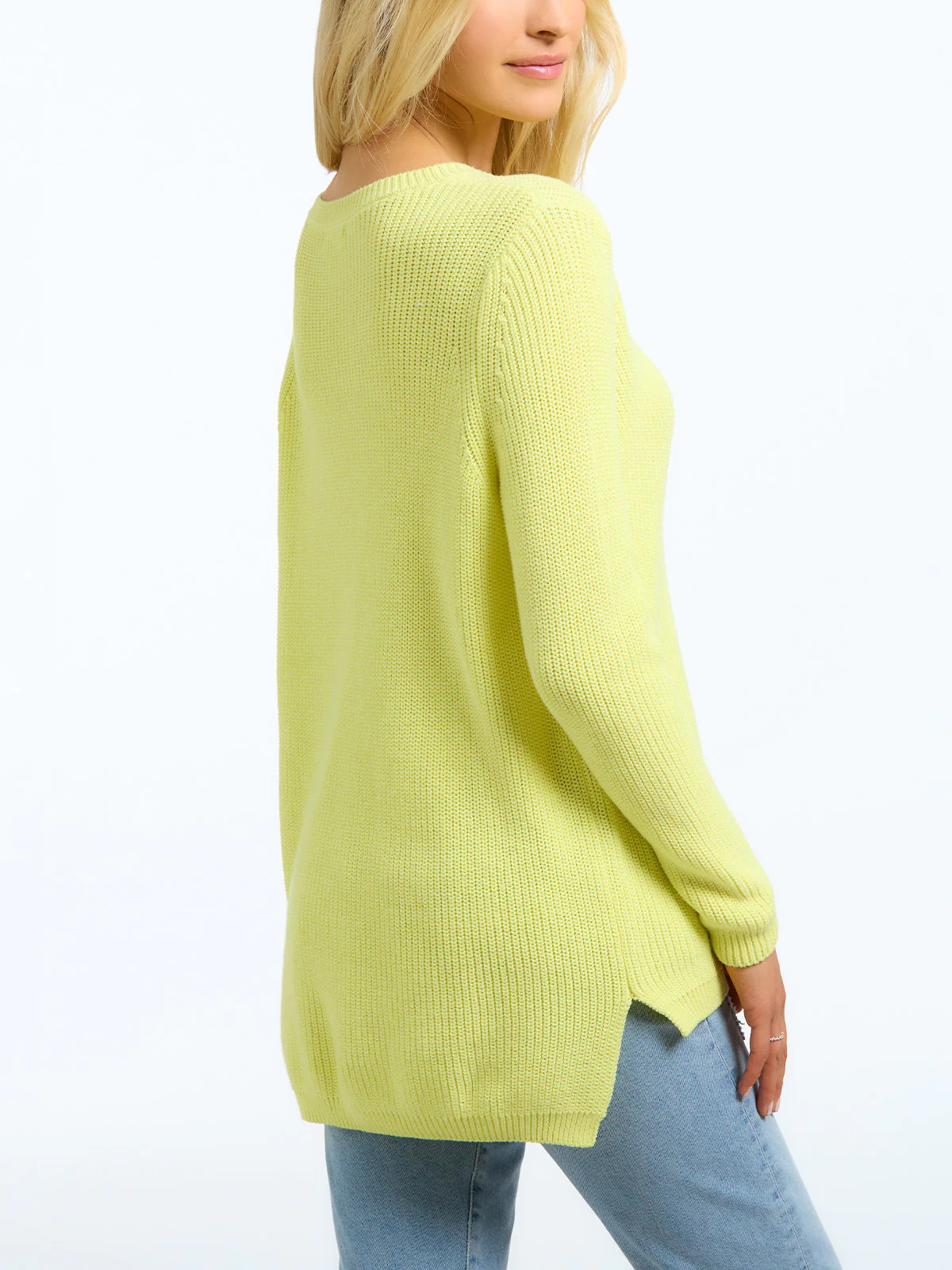 The Emma: Crewneck Shaker Stitch Sweater | 525 America