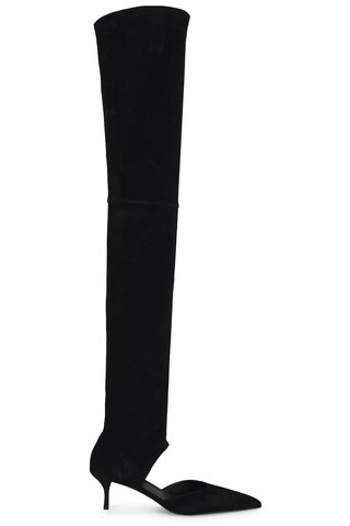 ALAÏA Over The Knee Boot in Noir - Black. Size 38 (also in 36, 37, 39, 40). | FWRD 