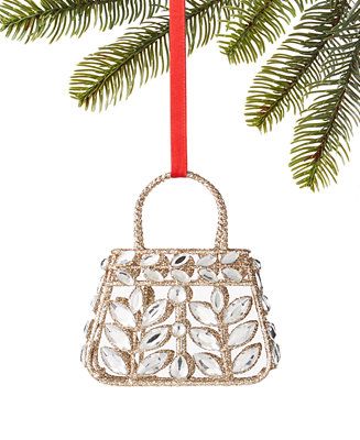 Holiday Lane Fashion Week Iron and Plastic Jewel Purse Ornament, Created for Macy's & Reviews - S... | Macys (US)