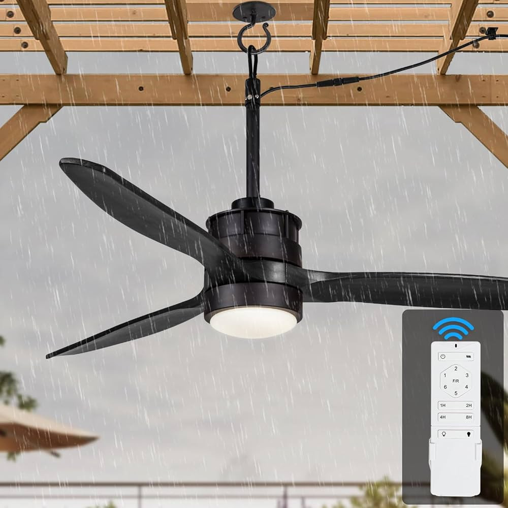 EKIZNSN 42“ Wet Rated Gazebo Ceiling Fans Outdoor Hanging for Patios Waterproof, Pergola Ceilin... | Amazon (US)