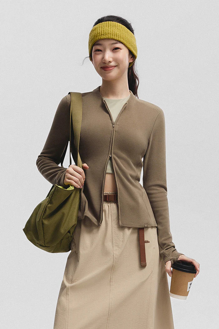 TwinTrail – Women’s Medium-Warmth Double-Zip Fleece Base Layer | Beneunder US