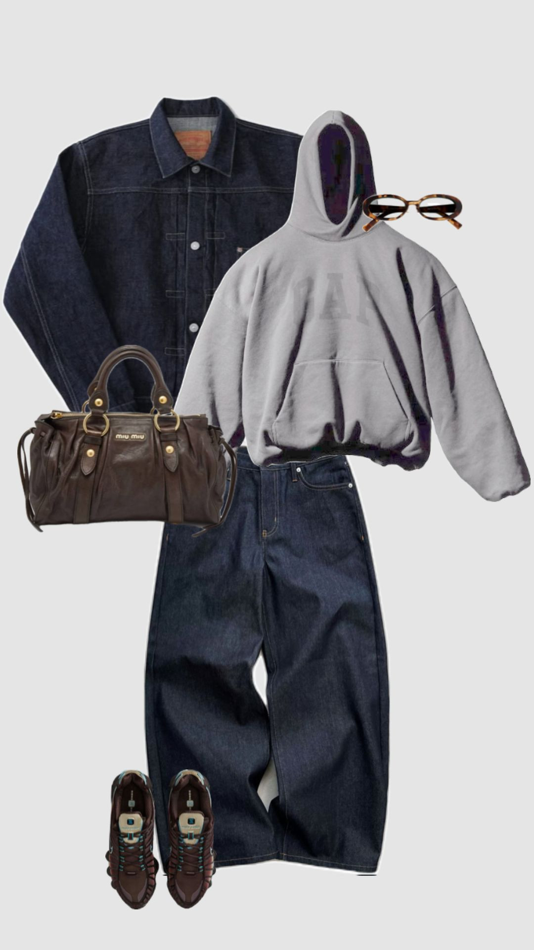 Streetwear layering done right 🖤👟
Oversized hoodie, dark denim, and chunky sneakers paired with a classic bag for that perfect mix of casual and elevated. Effortless city-ready vibes. ✨ 

 #LTKgiftguide #LTKjeans #LTKFashionMonth