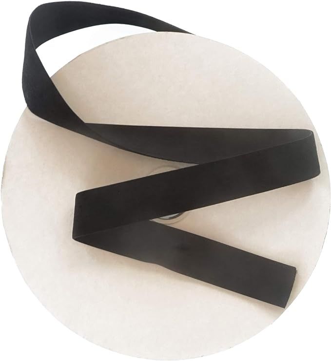 1 Inch Black Velvet Ribbon. Huge 25 Yards Roll.Single Face Spool by Drency Ribbons | Amazon (US)