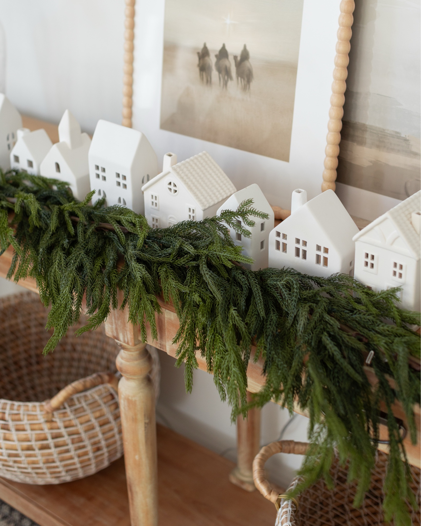 I love our console table dressed up for Christmas with this real to touch garland, it’s beautiful for your mantel as well! It’s nice and thick but gives that soft feel too!

#LTKFindsUnder100 #LTKHome #LTKHoliday