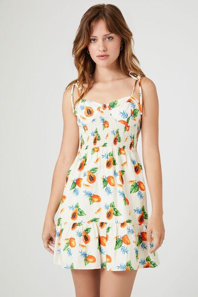 Tropical Fruit Print Mini Dress | Forever 21 (US)
