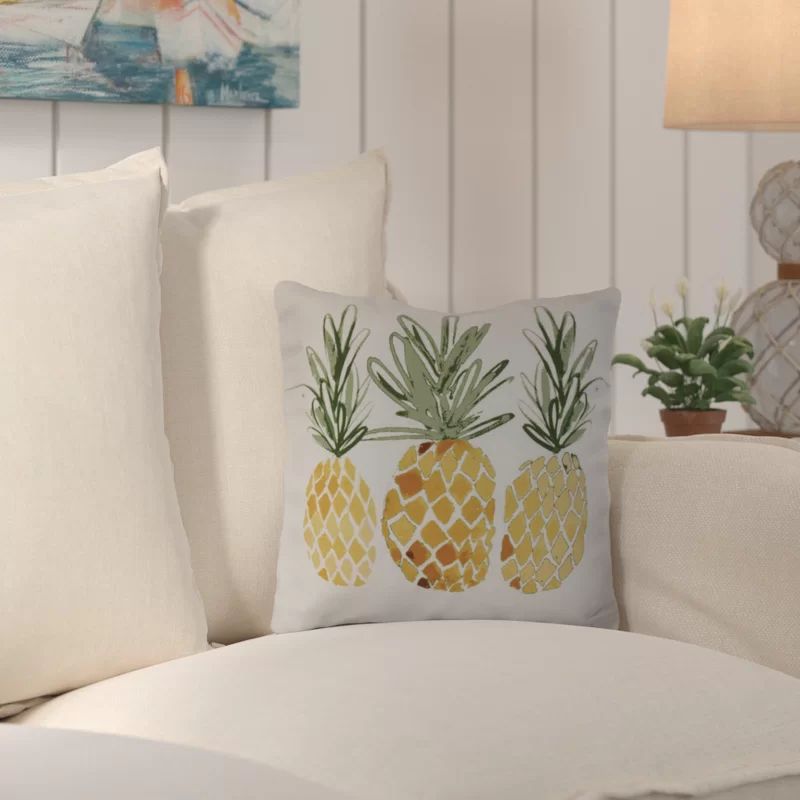 Thirlby Pineapples Outdoor Throw Pillow | Wayfair North America