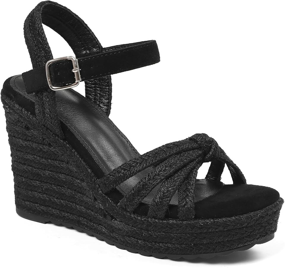 mikarka Sandals for Women 2026: Comfortable Wedge Platform Sandals Women - Braided Espadrilles fo... | Amazon (US)
