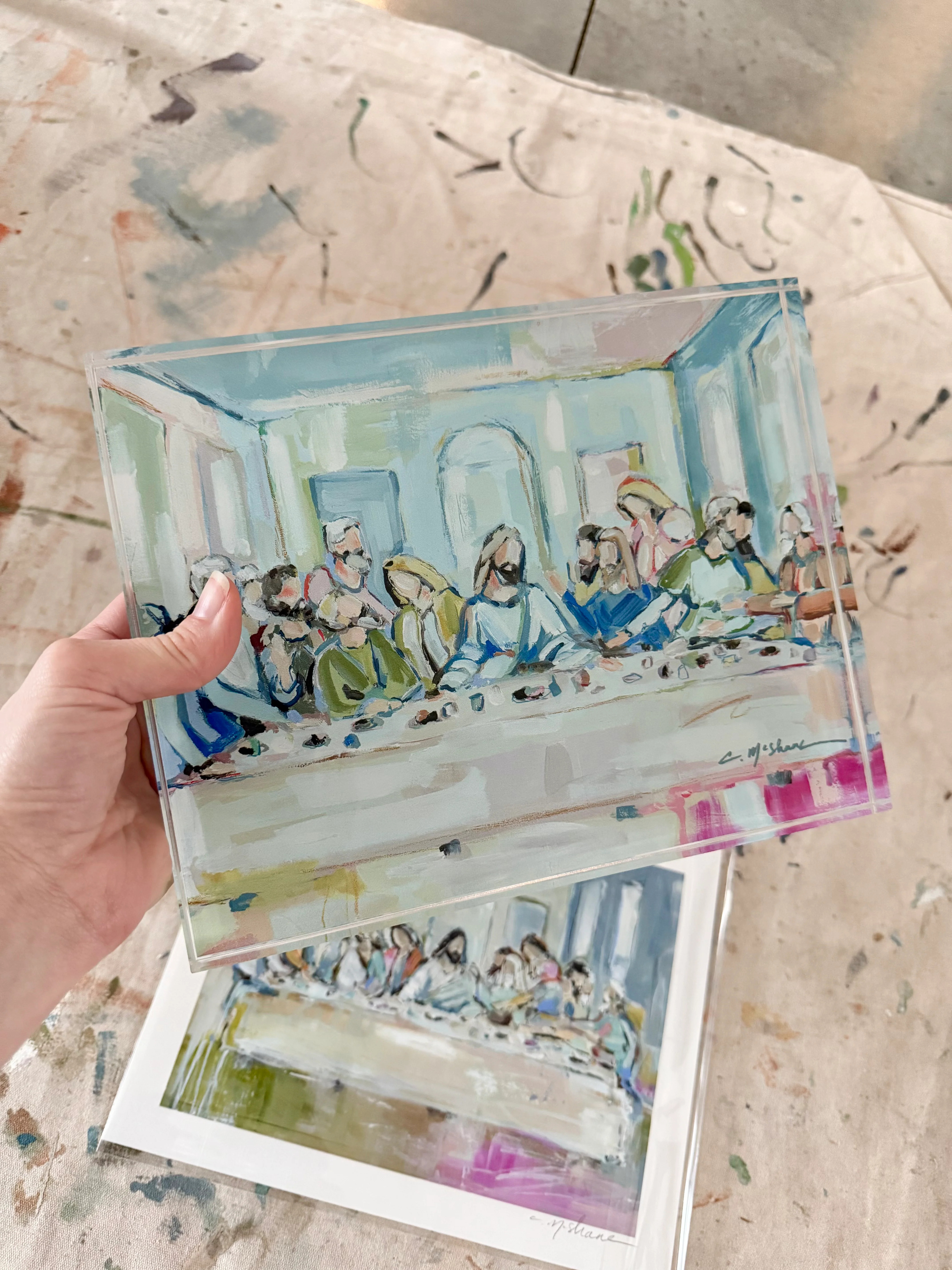 Last Supper Pack (acrylic and papers) | Chelsea McShane Art