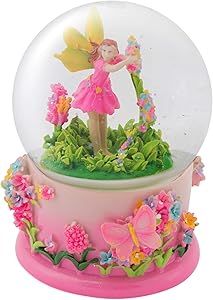 Elanze Designs Magical Fairy in Rotating Garden 100MM Sturdy Wind Up Musical Glitter Water Snow G... | Amazon (US)