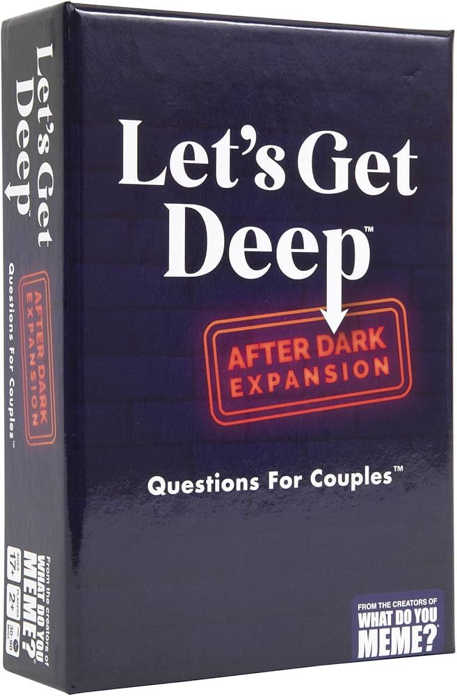 WHAT DO YOU MEME? Let's Get Deep: After Dark Expansion Pack – Conversation Cards for Couples - ... | Amazon (US)