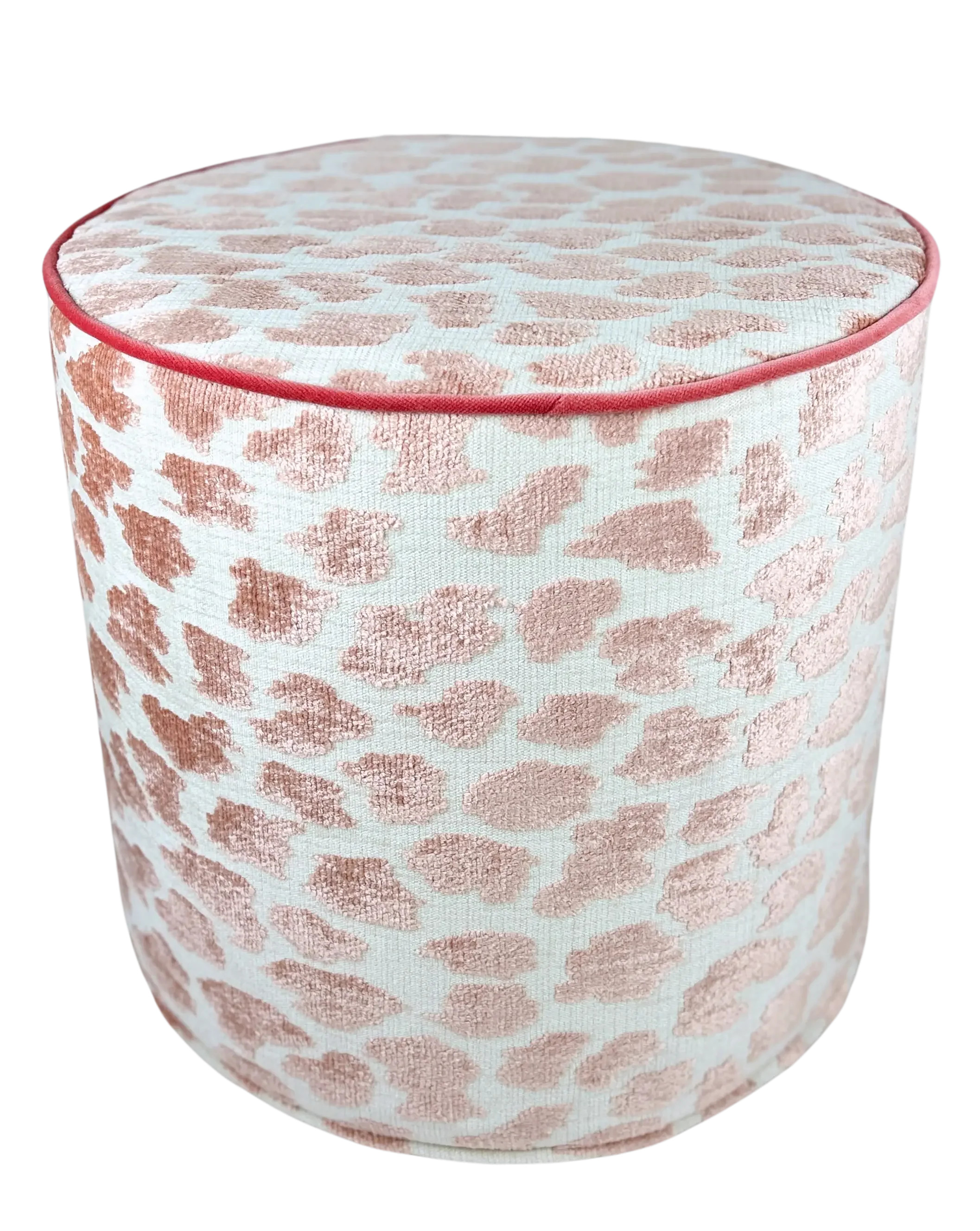 Perch Charlotte -Pink/Cream Stool w/ Cord | Outrageous Interiors + Design