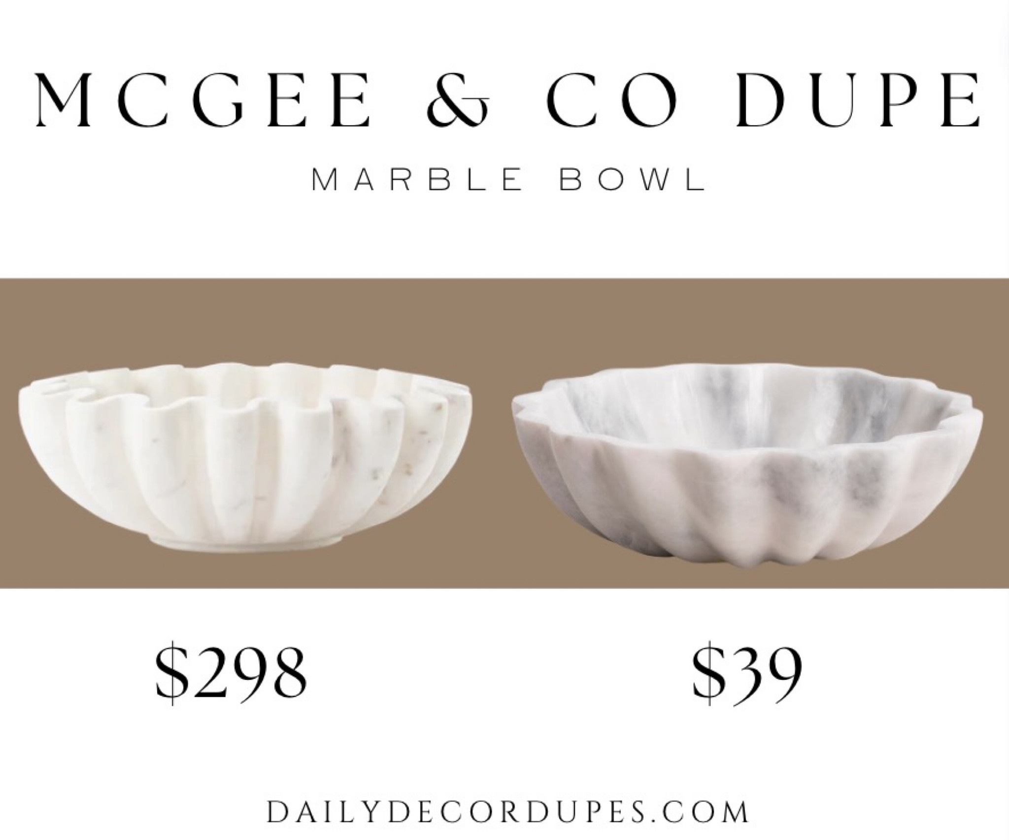 Fluted Marble Bowl curated on LTK
