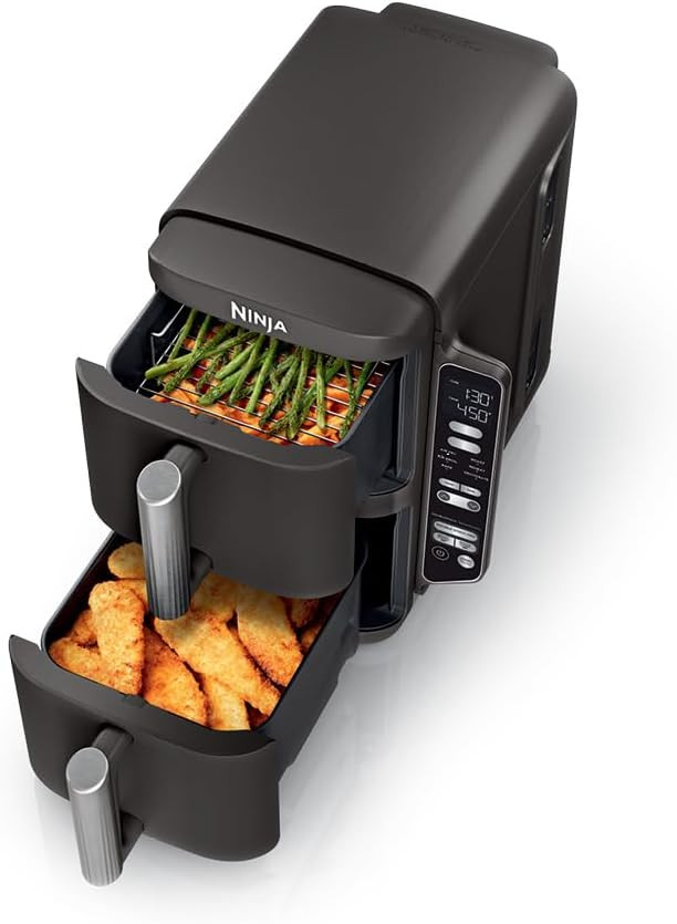 Ninja Air Fryer DoubleStack, 8 Qt, 6-in-1, Black, SL201 | Amazon (US)