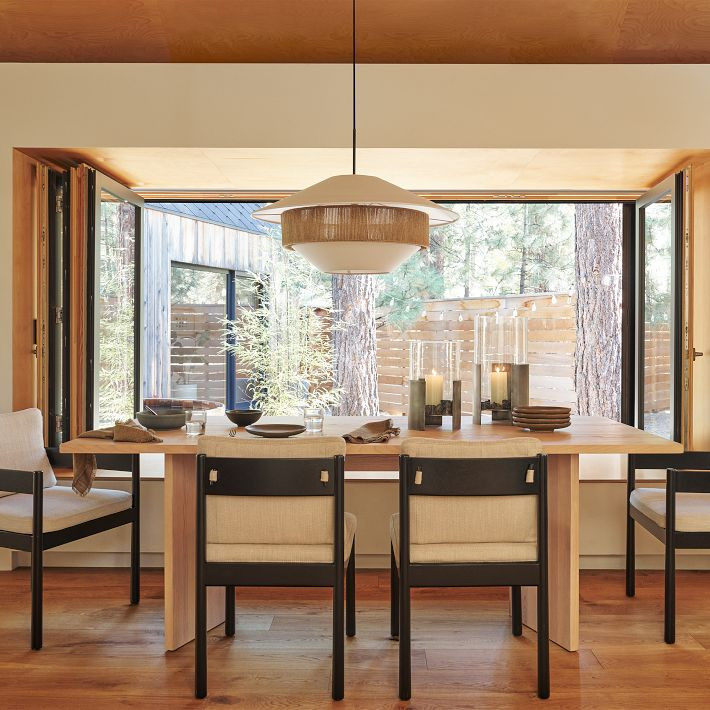 Stevie Mixed Woven Pendant (34") | West Elm (US)